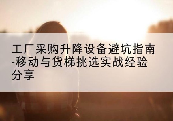 宜阳移动式升降机怎么选-工厂采购升降设备避坑指南-移动与货梯挑选实战经验分享
